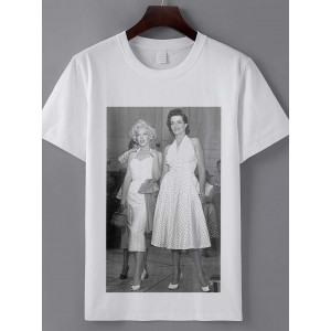  Tricou Marilyn Monroe și Jane Russell